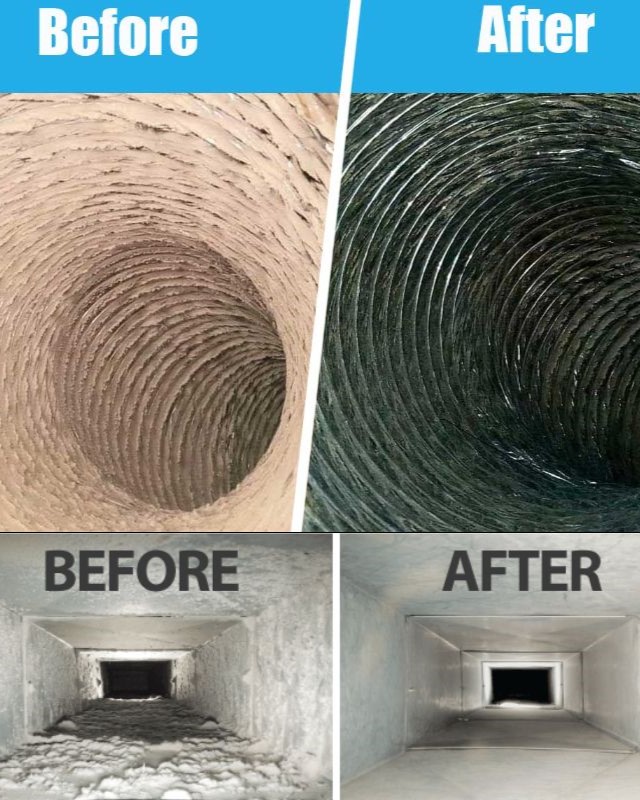 duct cleaning before and after